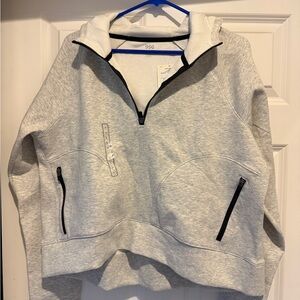DSG Light Gray Zip-Up Top
